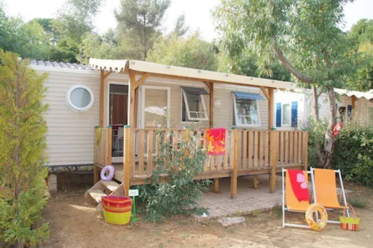 Trailer, 2 quartos (Cap Taillat) | Ferros/tábuas de passar roupa, Wi-Fi (sobretaxa)