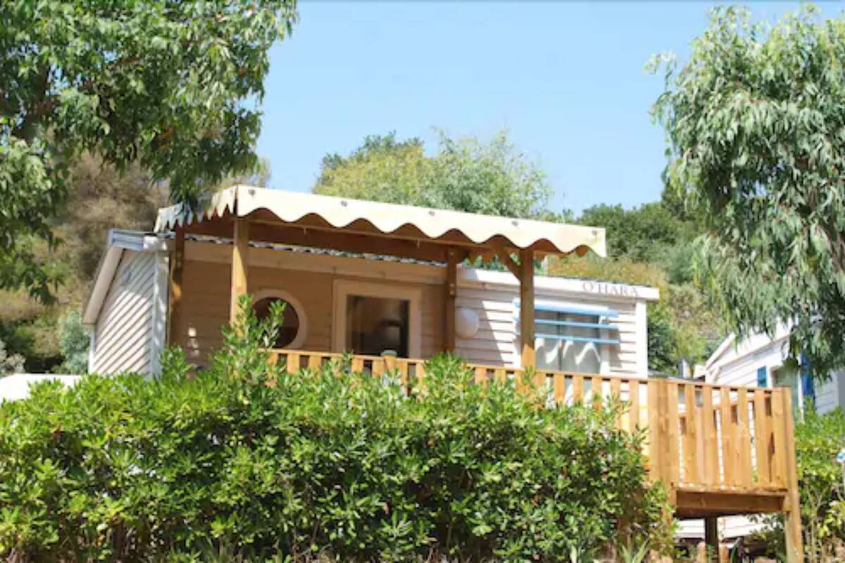 Trailer, 2 quartos (Cap Lardier) | Terraço/pátio