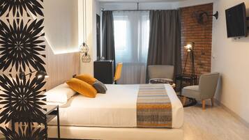 Firemannsrom – familie (Bunkbed) | 1 soverom, sengetøy av topp kvalitet og dundyner