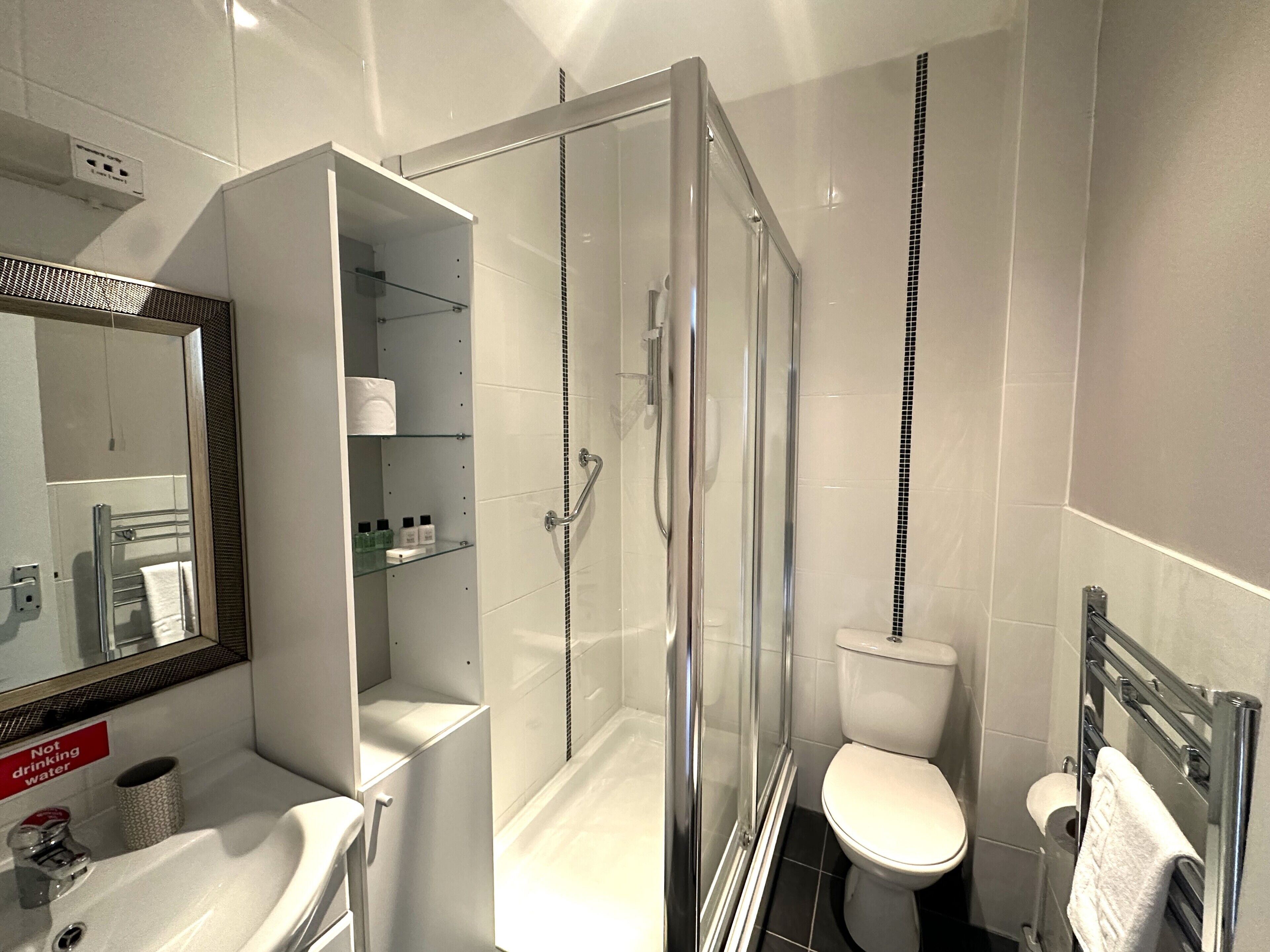 luxury room | bathroom | free toiletries, hair dryer, towels, soap