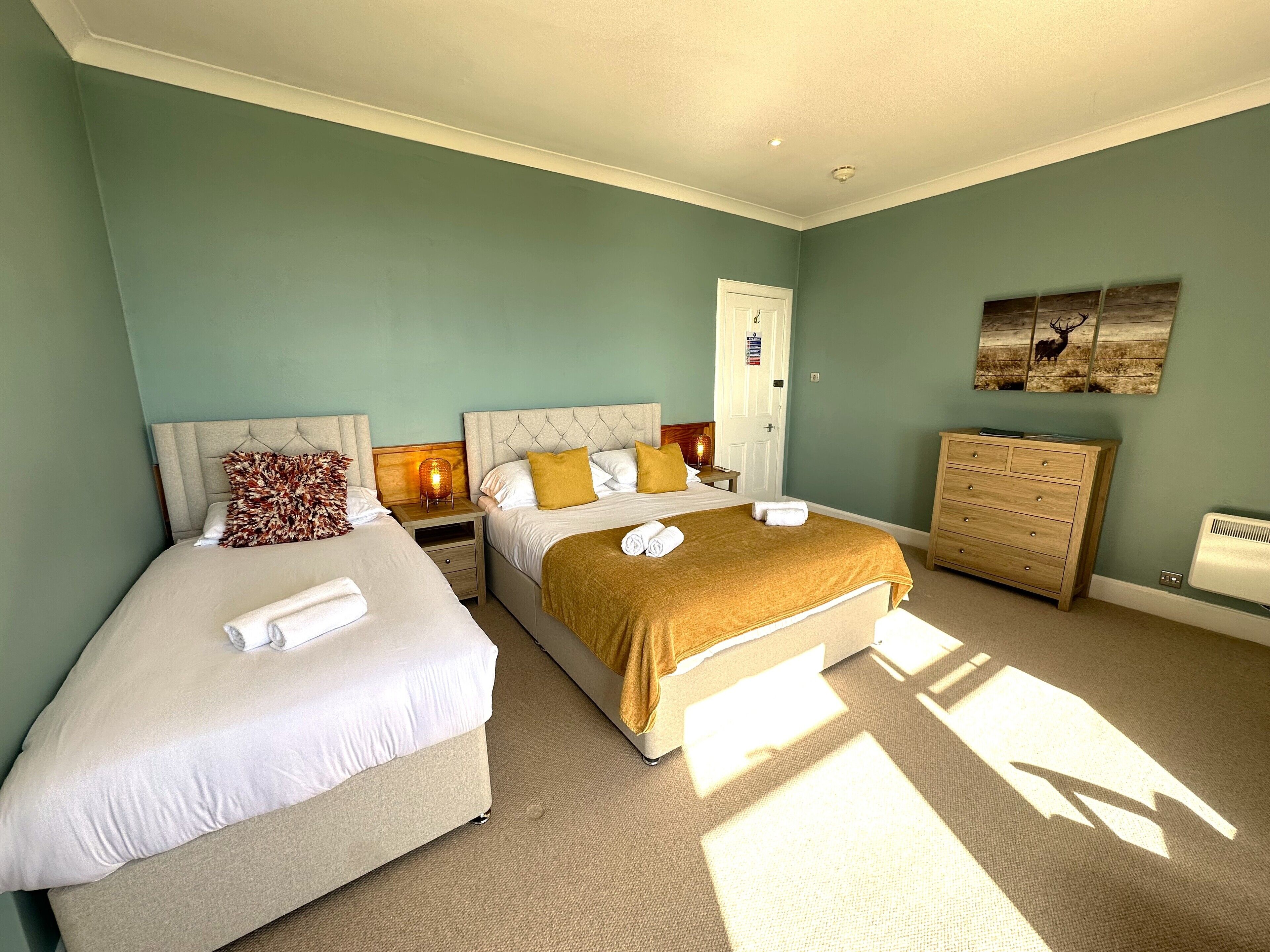 family room | premium bedding, individually decorated, individually furnished