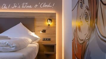 Habitación doble, 1 cama doble | 1 dormitorio, minibar, escritorio y sistema de insonorización
