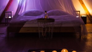 Barraca básica, 1 cama Queen, vista para o jardim