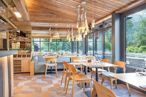 2 restaurants, breakfast, lunch, dinner served; local cuisine