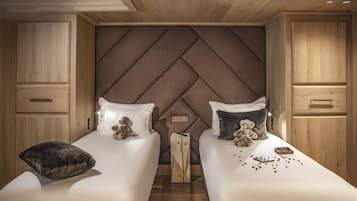 Premium bedding, pillow-top beds, free minibar, in-room safe