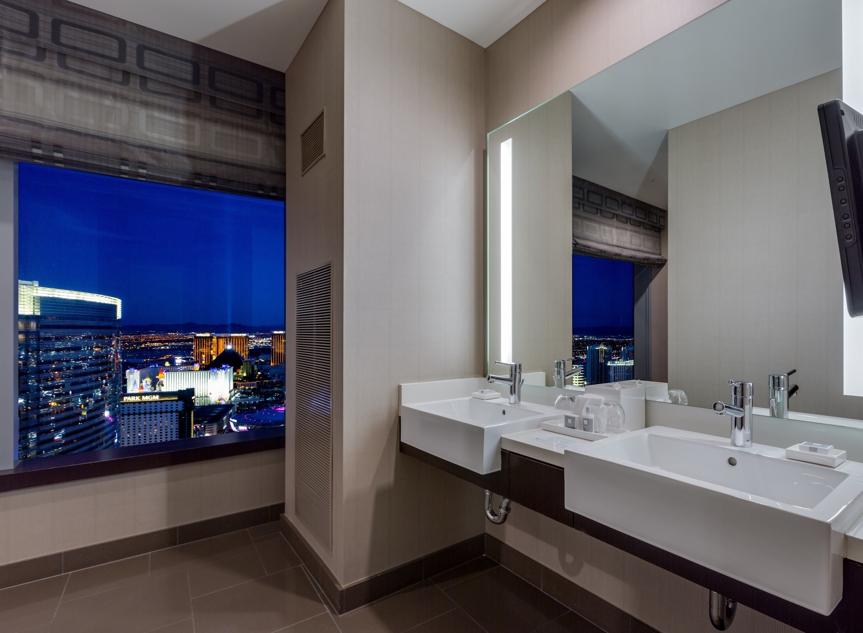 highest penthouse suite in vegas (2br) - 55th floor | bathroom | separate bathtub and shower, deep-soaking bathtub