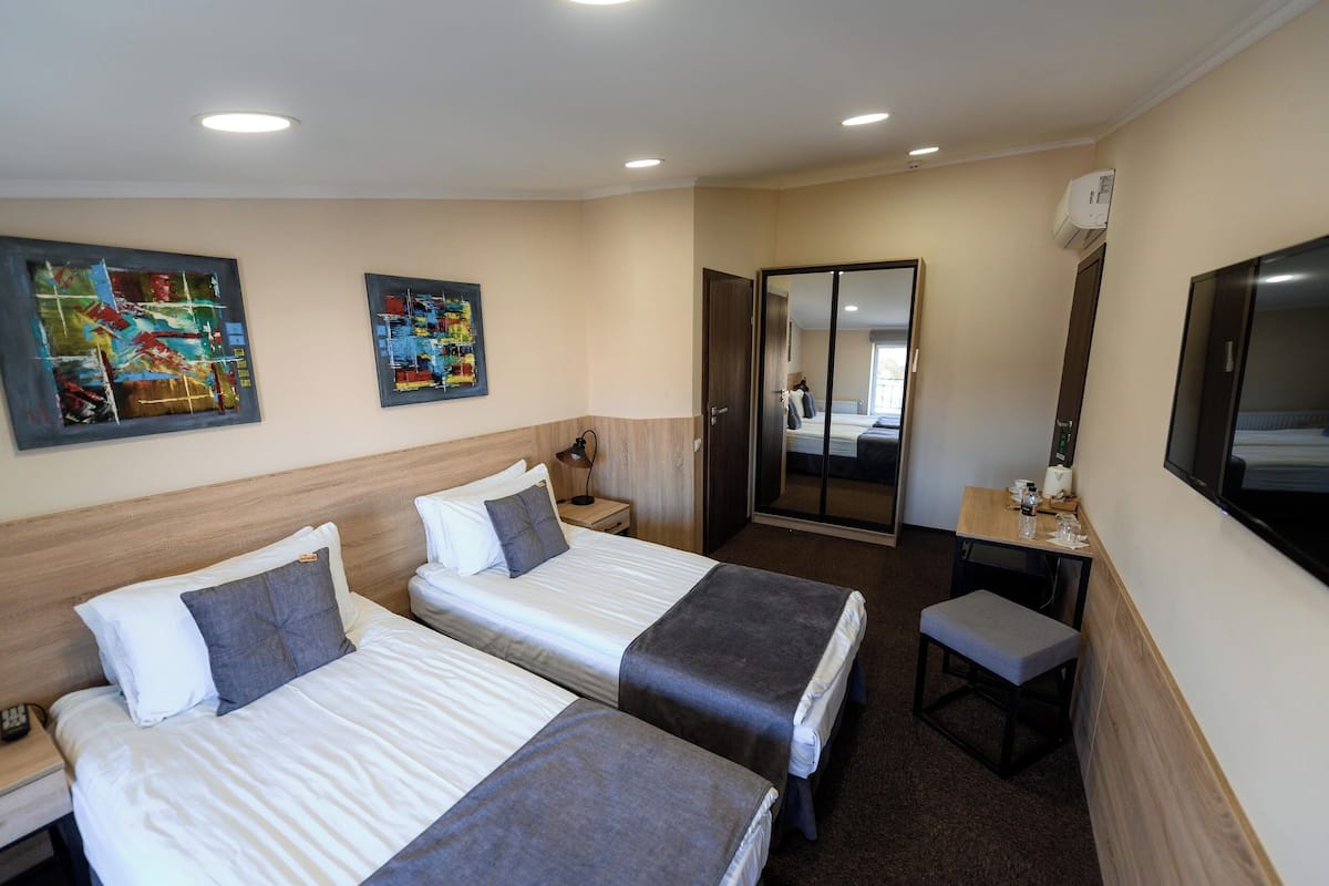 Habitación estándar con 1 cama matrimonial o 2 individuales | 1 habitación y ropa de cama hipoalergénica