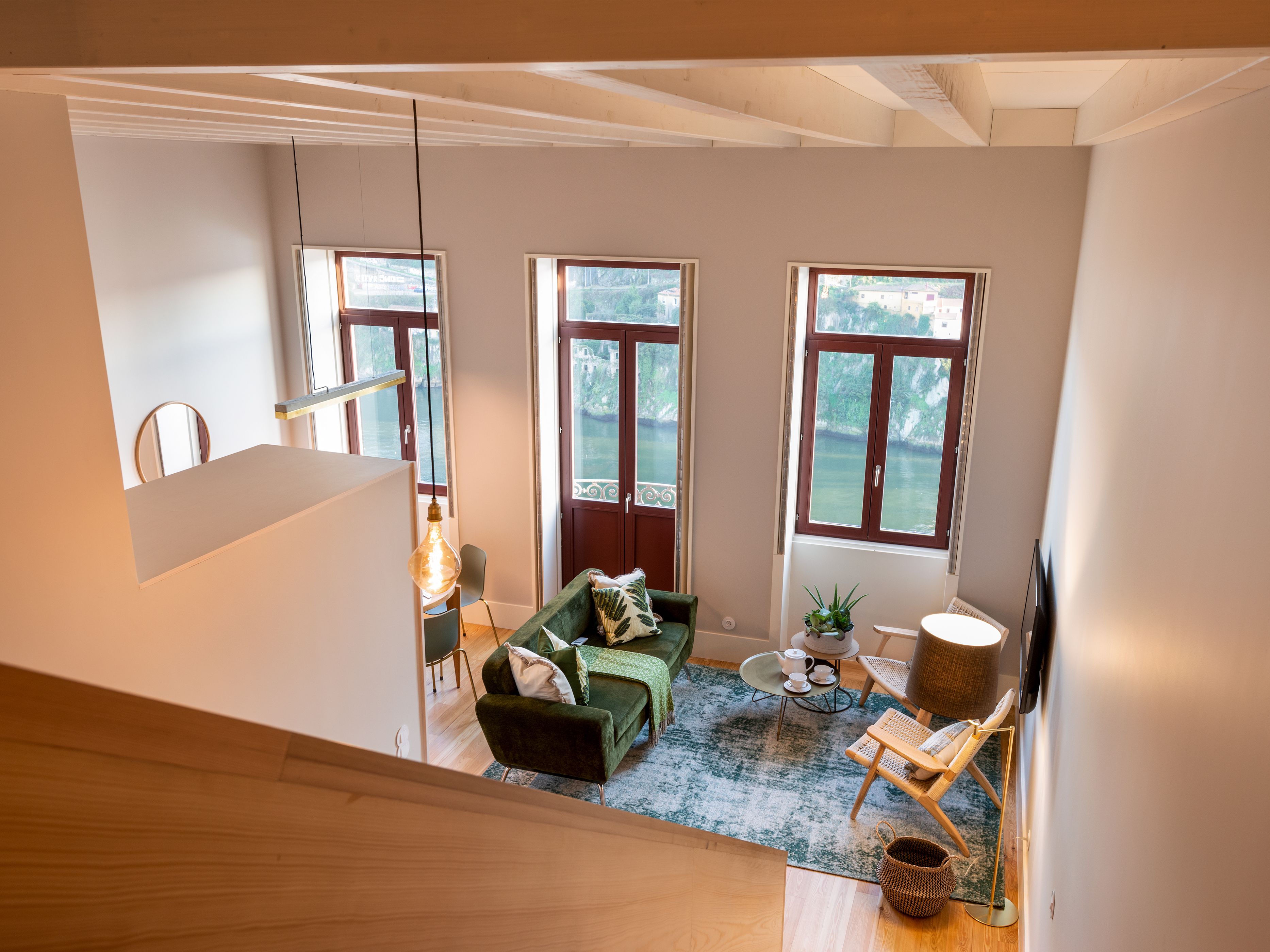 superior apartment, river view | balcony view