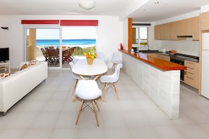 Apartment, 3 Bedrooms, Terrace, Sea View | Dining room - Apartments Es Trenc (Campos)