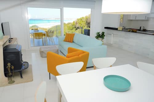 Apartment, 4 Bedrooms, Terrace, Sea View | Living area | 42-inch flat-screen TV with cable channels, TV