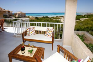 Appartement, 4 chambres, terrasse, vue mer | Terrasse/Patio