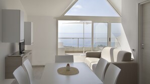 Apartment, 1 Bedroom, Sea View | Living room - Airone Residence (Zambrone)