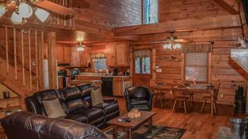 House | Living room | TV, fireplace