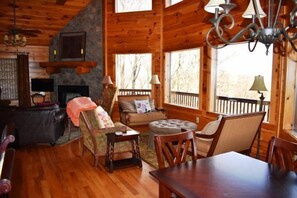 House | Living area | TV, fireplace, DVD player - Longview (Blue Ridge)