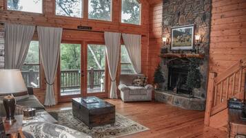 House | Living area | Flat-screen TV, fireplace, DVD player