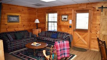 House | Living area | Flat-screen TV, fireplace, DVD player, foosball