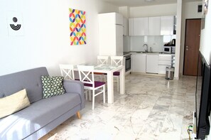 Deluxe Apartment, 1 Bedroom, Non Smoking, City View | Living area - Yeshill Apartments (Budva)
