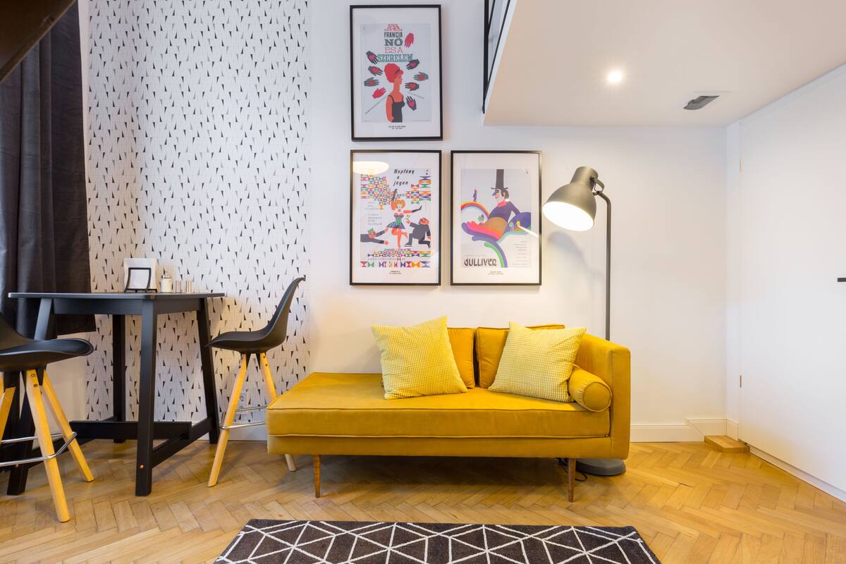 City Studio, 1 Queen Bed, City View | Desk, laptop workspace, blackout drapes, iron/ironing board