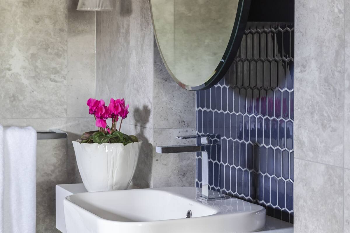 the yallungah suite | bathroom | designer toiletries, hair dryer, dressing gowns, towels