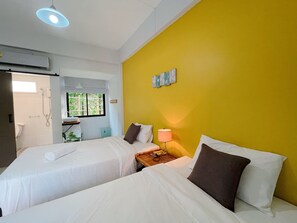 Zweibettzimmer | Verdunkelungsvorhänge, schallisolierte Zimmer, kostenloses WLAN