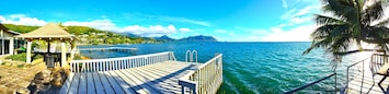 A rare oceanfront property on the water