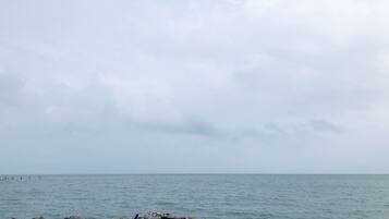 Sun-loungers, beach towels