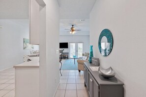 Smart TV, DVD player, books - Modern Sandpiper Retreat: 2 King Suites + Resort Golf, Pickleball & Dining (Destin)