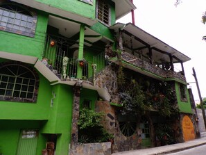 Majoituspaikan julkisivu