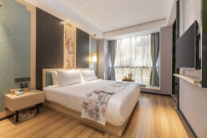 Elite Double Room | In-room safe, blackout curtains, free WiFi, bed sheets