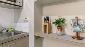 Apartment, 2 Schlafzimmer | Eigene Küche | Kühlschrank, Mikrowelle, Herdplatte, Wasserkocher