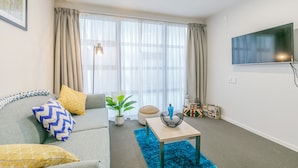 Apartment, 1 Bedroom | Living area - 1 Bedroom  Apt with 2 Bathrooms in CBD (Tetra 715) (Auckland)