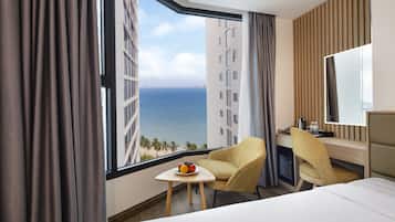Deluxe Double or Twin Room, Sea View | Beach/ocean view