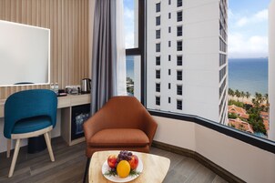 Deluxe Triple Room, Sea View | Beach/ocean view