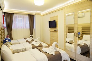 In-room safe, desk, blackout curtains, iron/ironing board