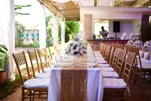 Área para banquetes al aire libre