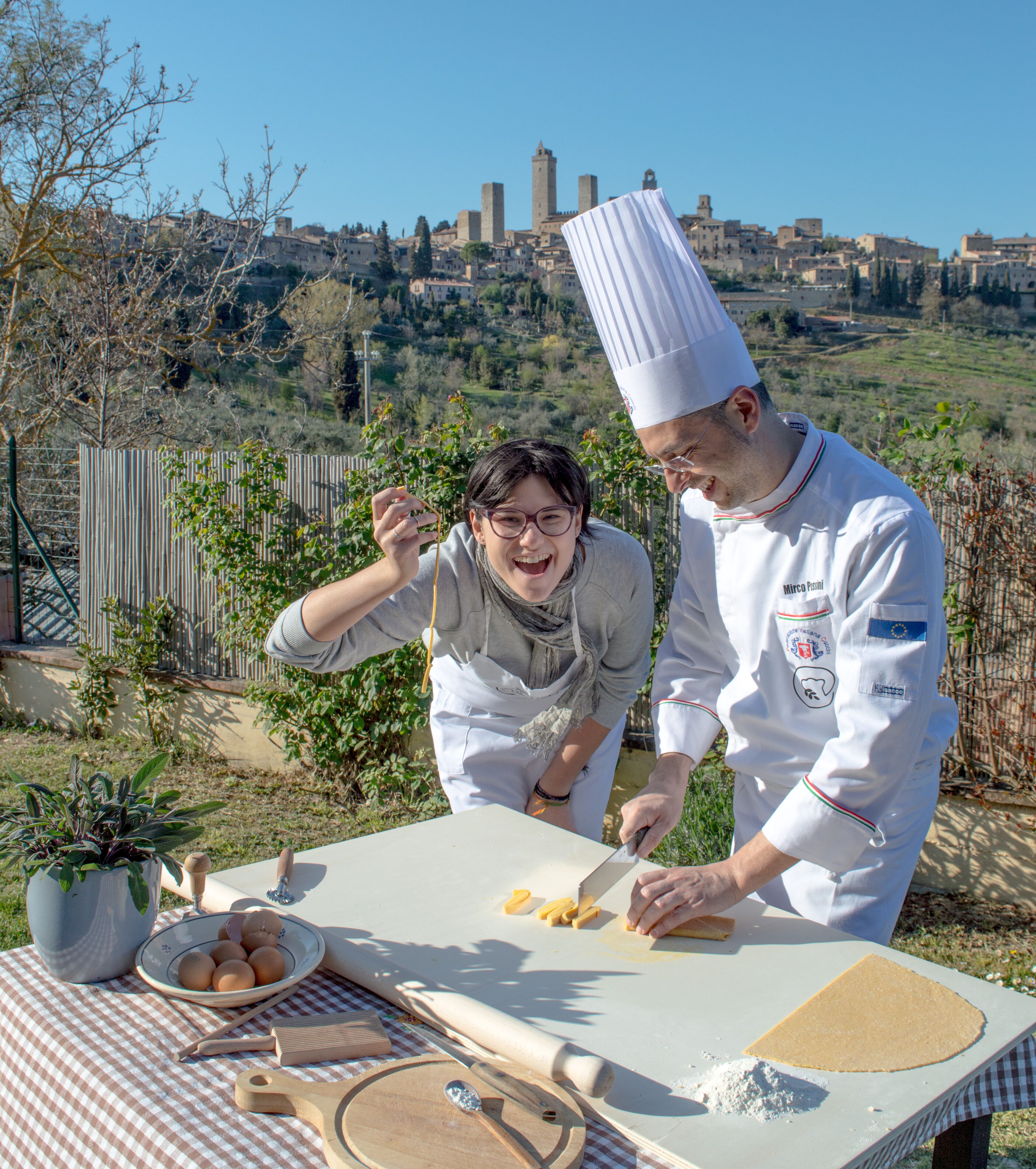 Outdoor banquet area