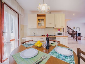 Microwave, oven, dishwasher, freezer