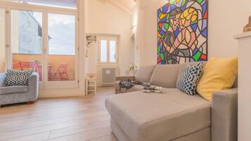 Apartment, 2 Bedrooms | Living area | TV