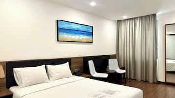 Minibar, in-room safe, desk, laptop workspace