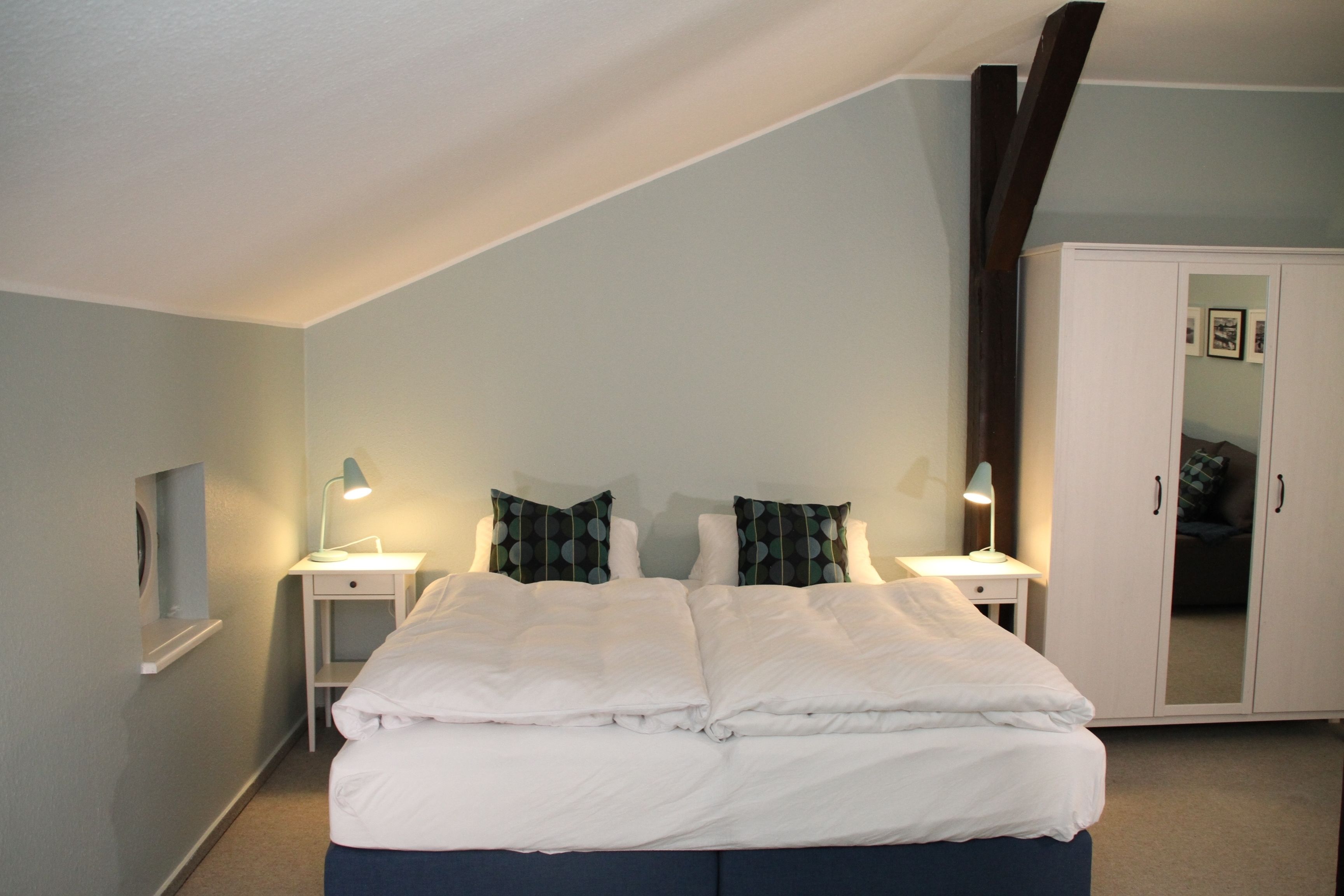 apartment | hypo-allergenic bedding, blackout curtains, soundproofing