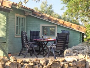Outdoor dining - Sun, sea, rest and space, on our still active finca (farm) from 6 ha, casita Dos (El P)