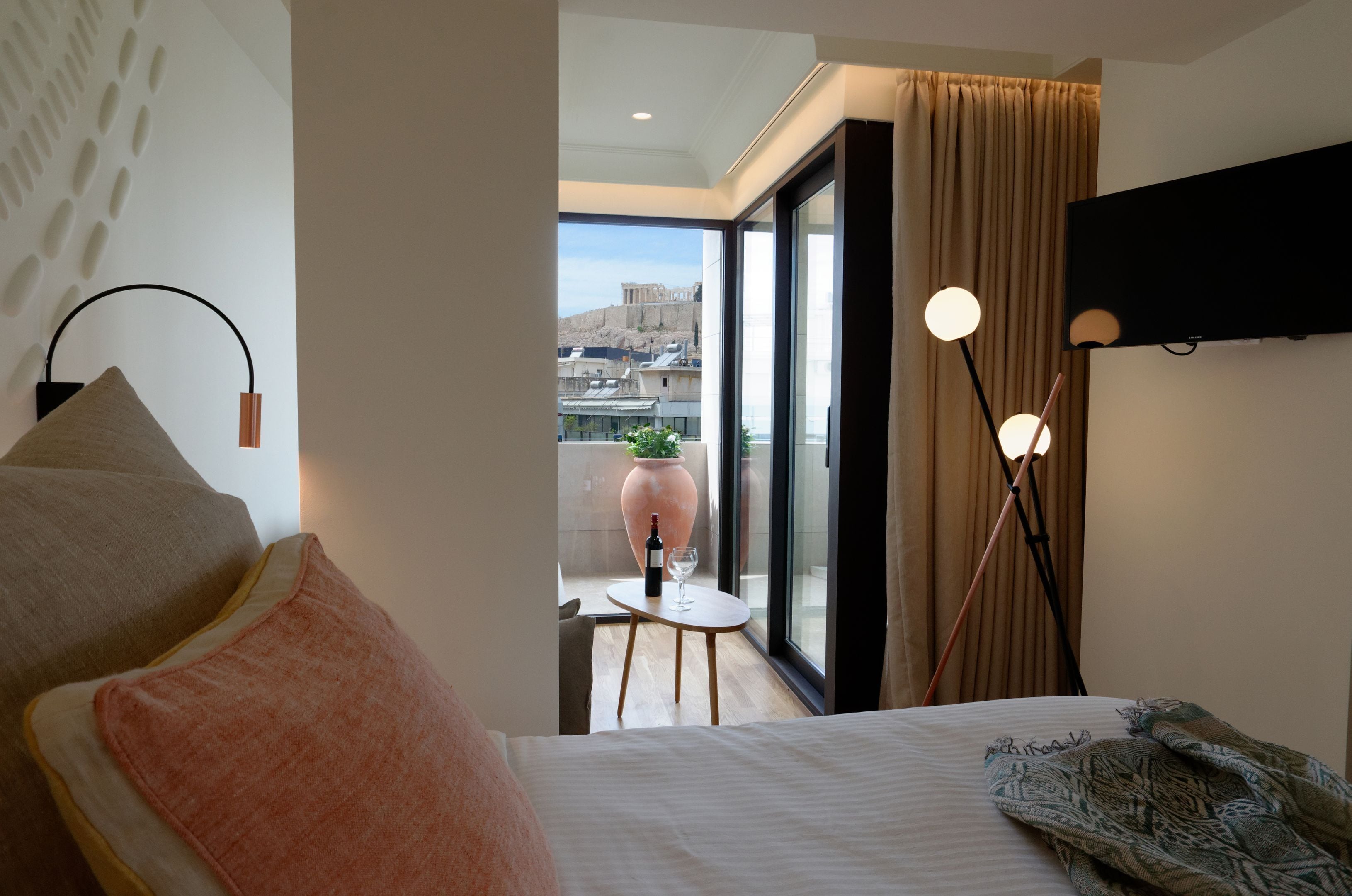divine niche suite acropolis view | 1 bedroom, premium bedding, down duvets, free minibar
