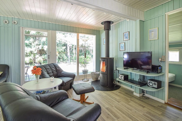 TV, fireplace, table football