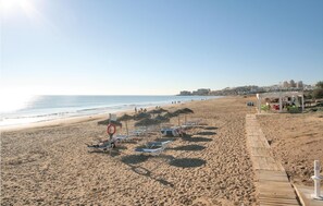Vlak bij het strand, vissen