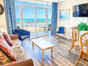 TV - Experience Baywatch #322! Oceanfront 2bdrm-18 Water Amenities, On-site Restaurant & Ice Cream Shop! (North Myrtle Beach)