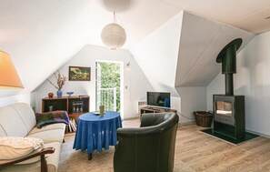 Télévision, cheminée