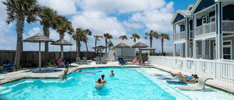 A heated pool
