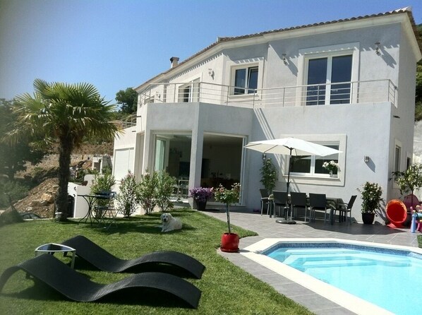 A heated pool