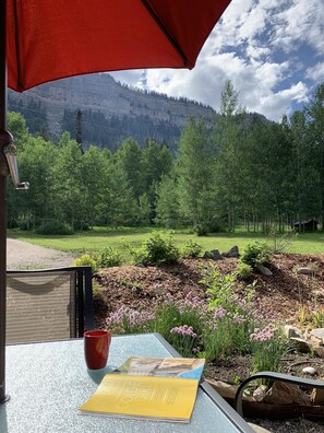 Property grounds - Unique, 2 bdrm/2 bath mountain home. Sleeps 5. Views & close to Durango & Purg (Durango)