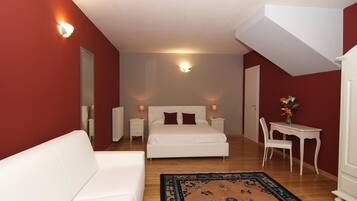 Blackout drapes, soundproofing, free cribs/infant beds, free WiFi